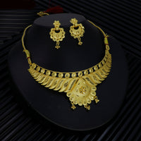 Mahavir Traditional Gold Forming Look Choker Jewellery Set