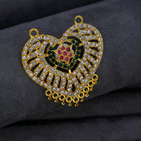 Mahavir Stylish DYE Gold Plated Austrian Stone Pendant for Women