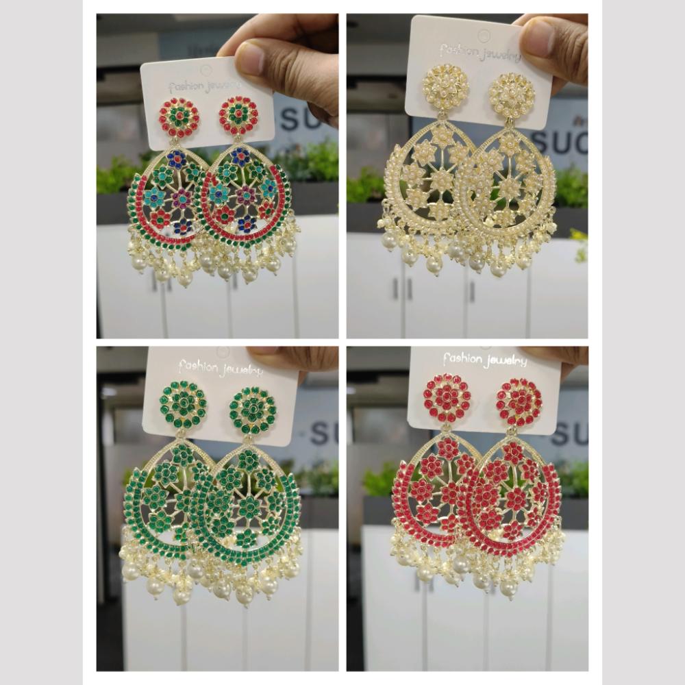 Wearhouse Fashion Pota And Pearl Dangler Earrings A Fresh Take On Classic Glam