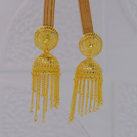 Mahavir DYE Gold Plated Premium Jhumki Earrings