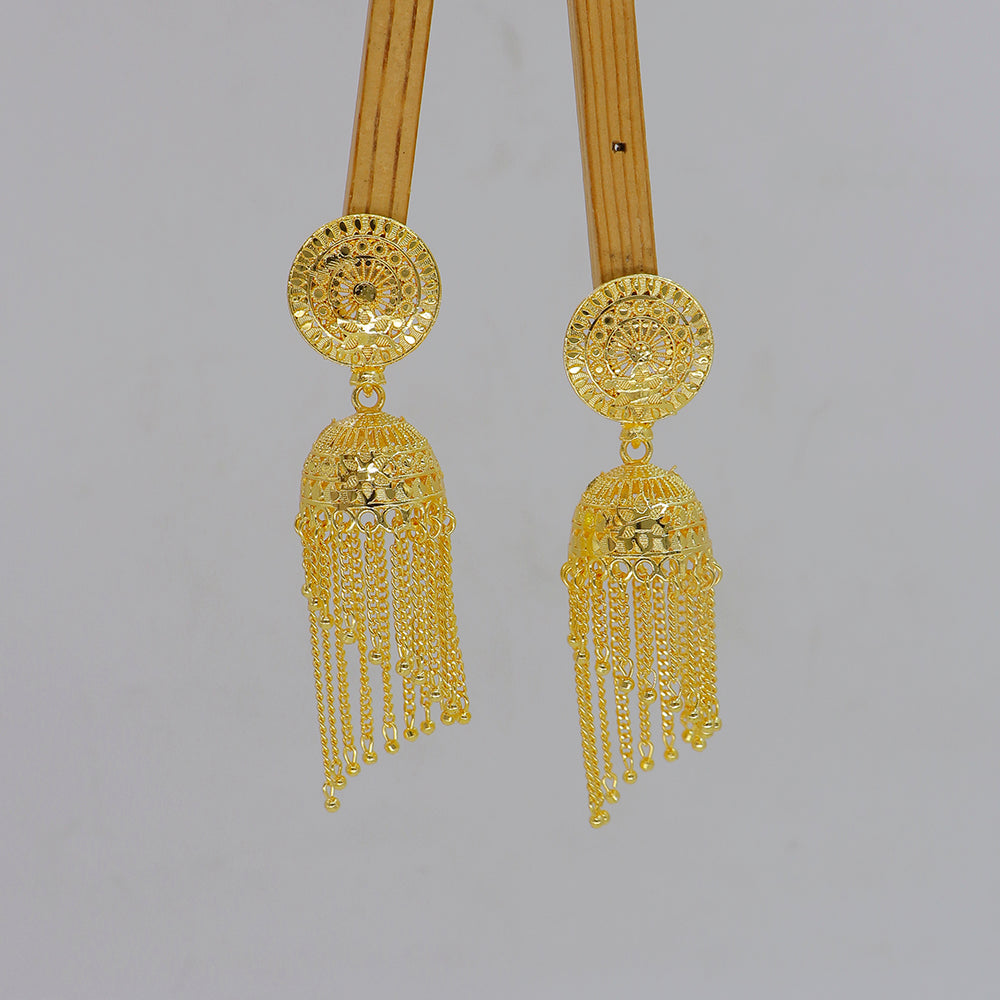 Mahavir DYE Gold Plated Premium Jhumki Earrings