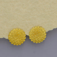 Mahavir Dye Gold Studs Earrings