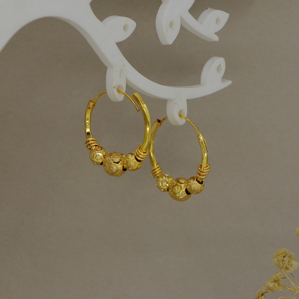 Mahavir DYE Gold Plated Premium Jhumki Earrings (Pack of 6)