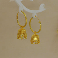Mahavir DYE Gold Plated Premium Jhumki Earrings