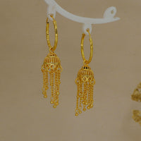 Mahavir DYE Gold Plated Premium Jhumki Earrings