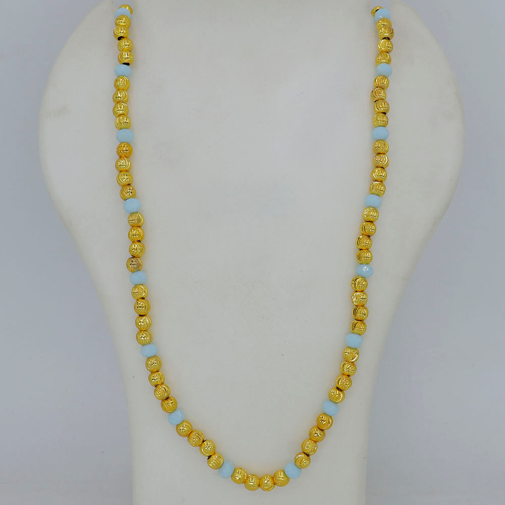 Mahavir Elegant Gold Finish Beaded Mala Necklace