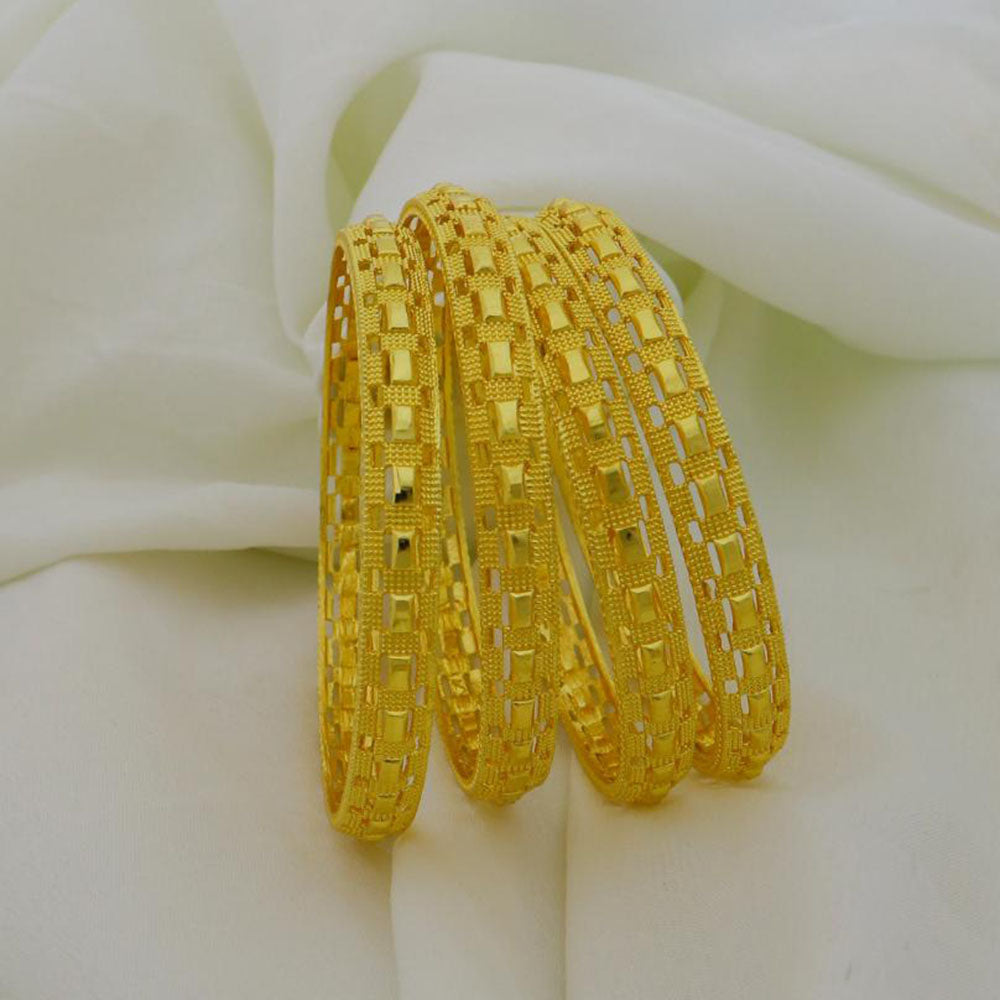 Mahavir Dye Gold Plated Designer Bangles Set (Pack of 6)