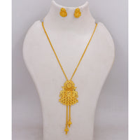 Mahavir Traditional Gold Forming Necklace Set 