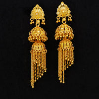 Mahavir DYE Gold Plated Jhumki Earrings