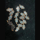 Mahavir Gold Plated Sparkling Austrian Stones Charm