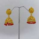 Mahavir DYE Gold Plated Premium Pearl Jhumki Earrings