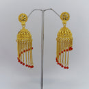 Mahavir DYE Gold Plated Premium Pearl Jhumki Earrings