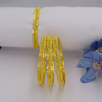 Mahavir Dye Gold Plated Designer Bangles Set