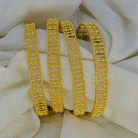 Mahavir Dye Gold Plated Designer Bangles Set