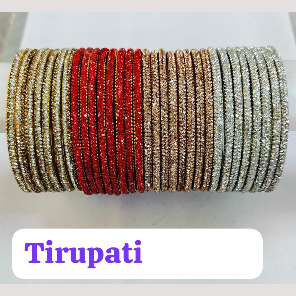 Chitra Bangles Glass Austrian Bangle (12 Piece In One Box)