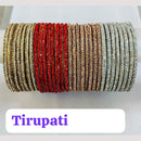 Chitra Bangles Glass Austrian Bangle (12 Piece In One Box)