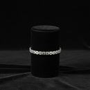 Urthn Silver Plated Crystal Stone 3 Line Bracelet