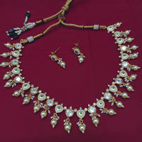 Arham Designer Polki Kundan Necklace Set with Premium Glamorous Finish