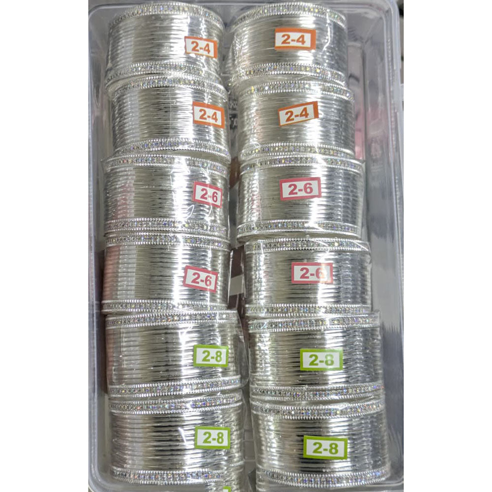 Shree Asha Bangles Rainbow Austrian Stone Bangles Set