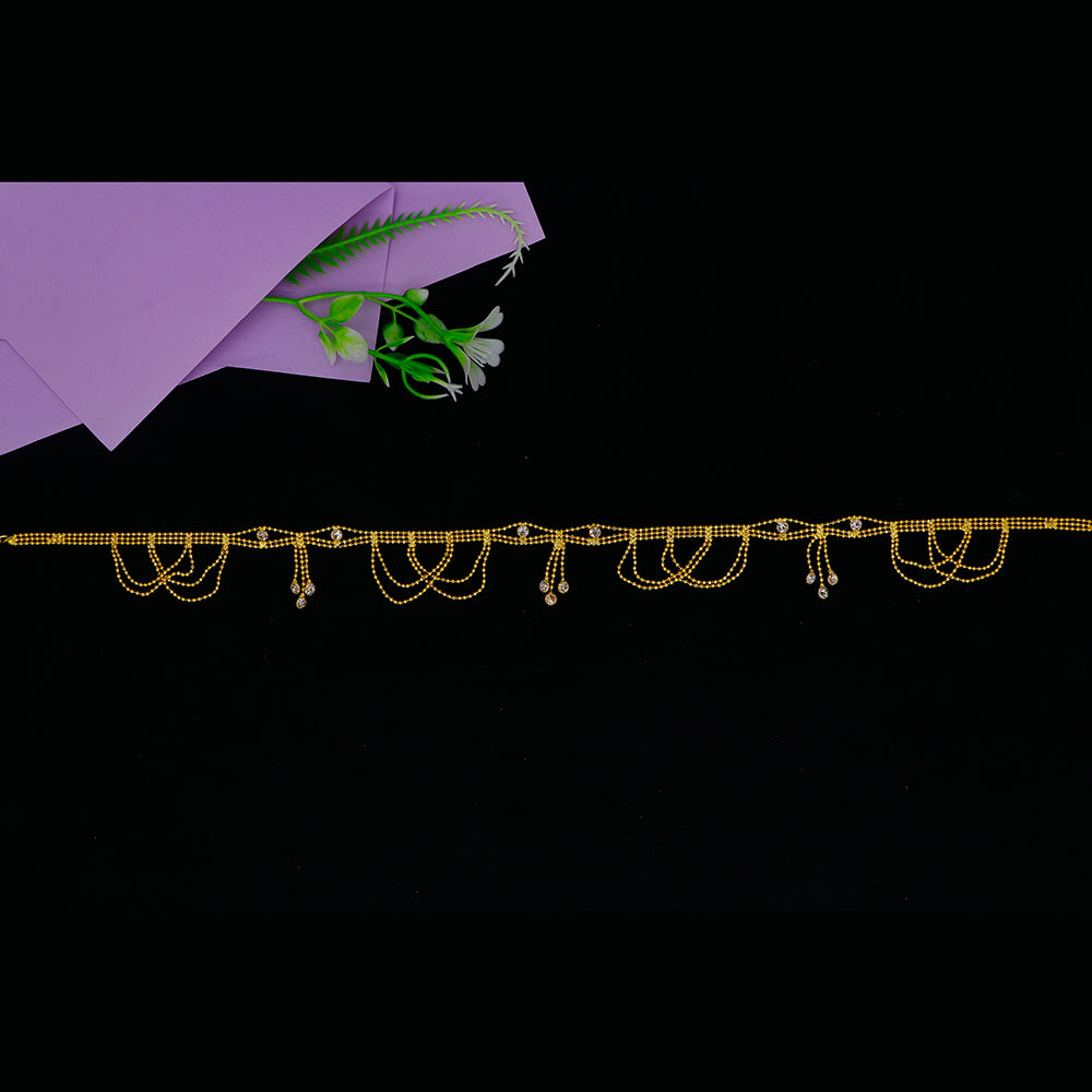 Mahavir Classic DYE Gold Plated Kamarband (Pack of 6)