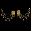 Mahavir Elegant DYE Gold Plated Dangler Earrings With Kanchain