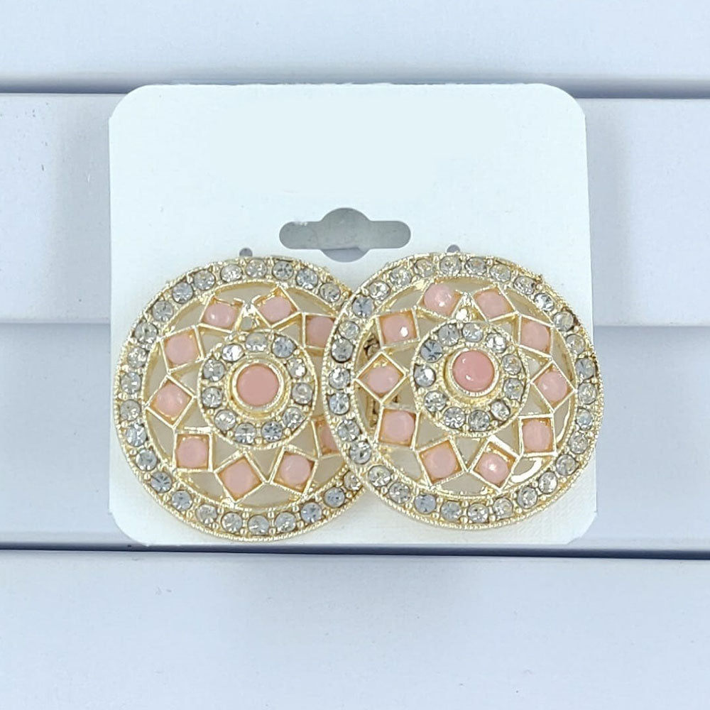 Corbeda Fashion Gold Plated Stud Earrings