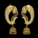 Mahavir Dye Gold Plated Ear Cuff Jhumki Earring