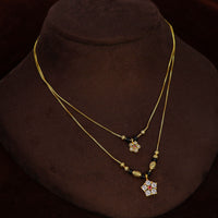 Mahavir Gold Plated Beautiful Austrian Stone Necklace