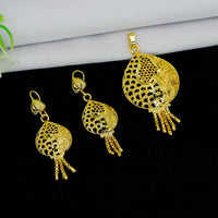 Mahavir Gold Plated Pendant Set