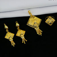 Mahavir Gold Plated Pendant Set