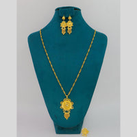 Mahavir Dye Gold Plated Designer Chain Pendant Set (Pack of 6)