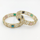 Metro Bangles Exquisite American Diamond Luxury Bangles Set