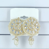 Corbeda Fashion Gold Plated Kundan Stone Dangler Earrings