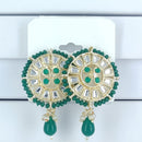 Corbeda Fashion Gold Plated Kundan Stone Dangler Earrings