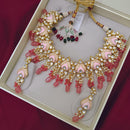 Arham Designer Polki Kundan Necklace Set with Premium Glamorous Finish