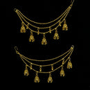 Mahavir Gold Plated Pearl Kanchain Earrings