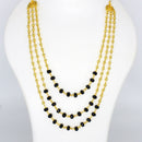 Mahavir Gold Plated 3 Line Dokiya Necklace