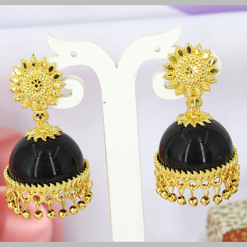 Mahavir Gold Plated Jhumki Earrings