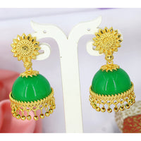 Mahavir Gold Plated Jhumki Earrings