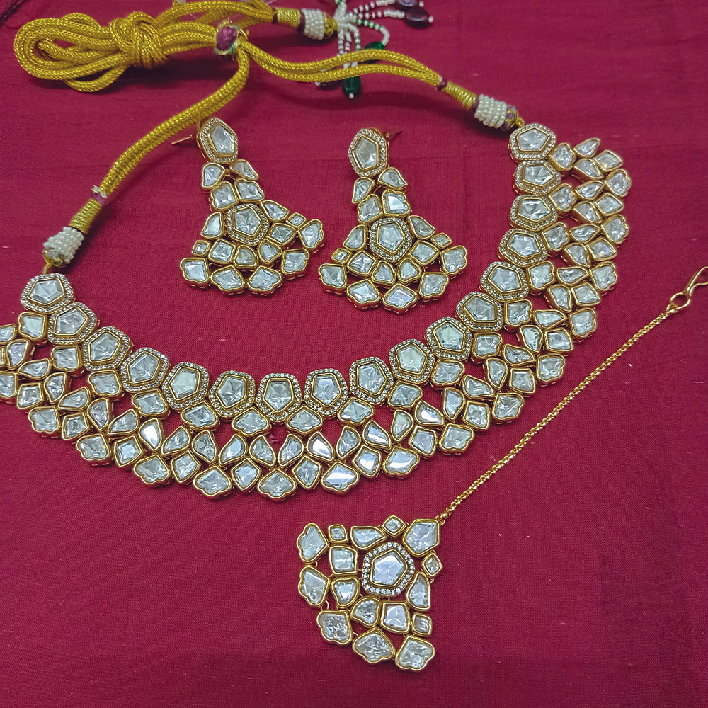 Arham Artisan Shine  Designer Polki Kundan Set of Pure Class