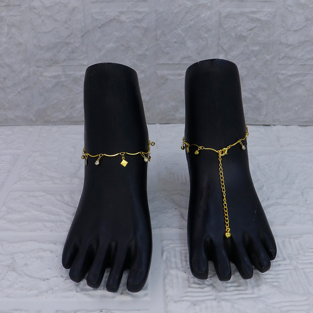 Mahavir Dye Gold Traditional Payal \Anklet