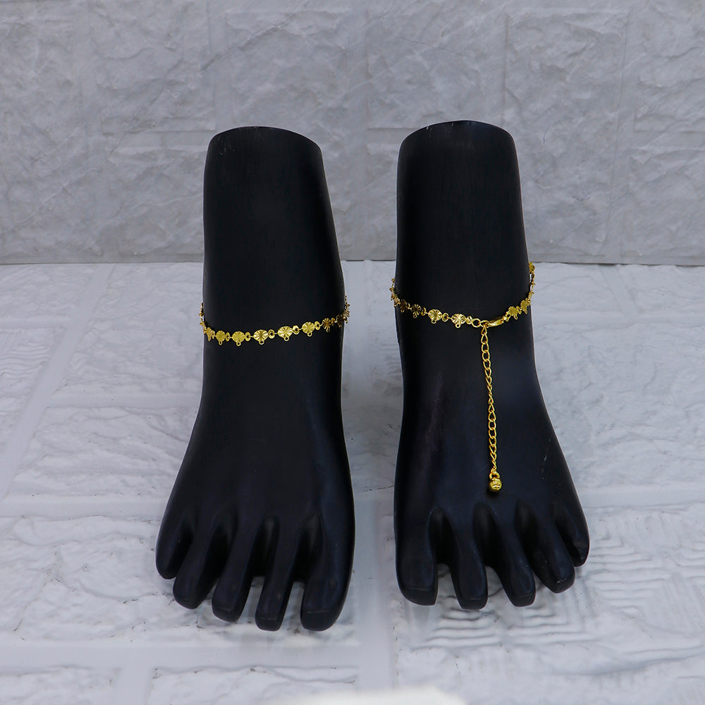 Mahavir Dye Gold Traditional Payal \Anklet