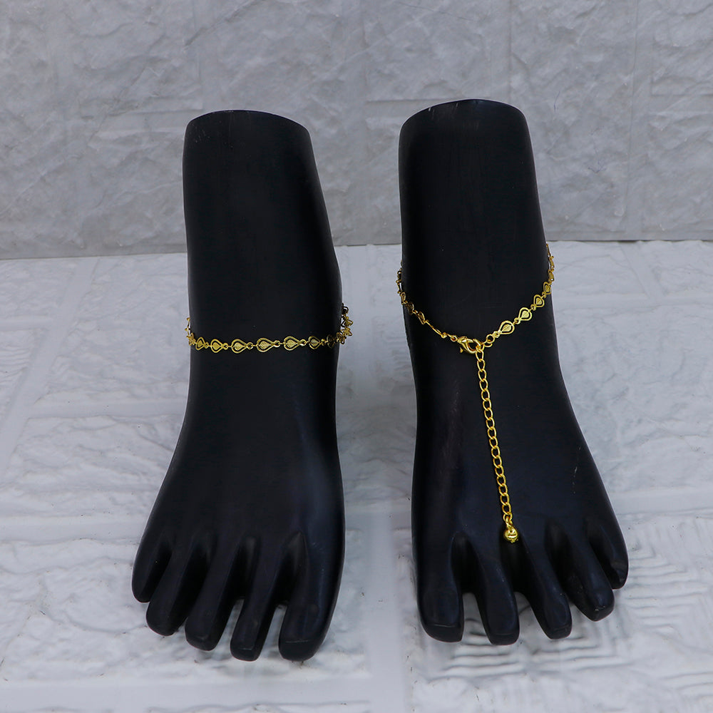 Mahavir Dye Gold Traditional Payal \Anklet