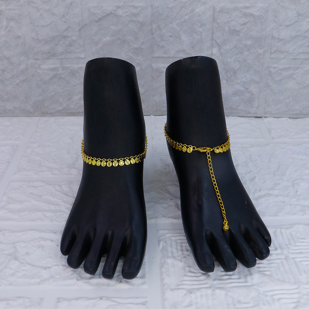 Mahavir Dye Gold Traditional Payal \Anklet