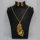 Mahavir Dye Gold Plated Meenakari Chain Pendent Set