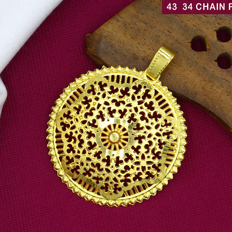 Mahavir Dye Gold Chain Pendant (30pc)