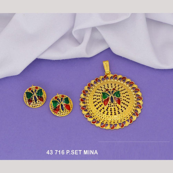 Mahavir Gold Pendant Set