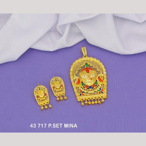 Mahavir Gold Pendant Set