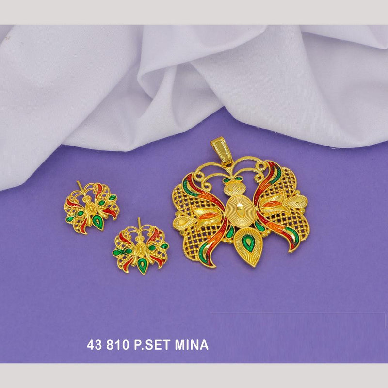 Mahavir Gold Pendant Set