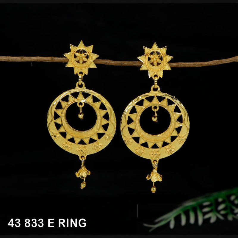 Mahavir Gold Plated Dangler Earrings